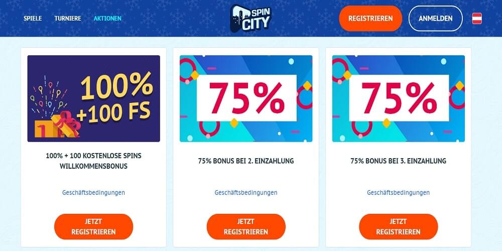 spin city aktionen